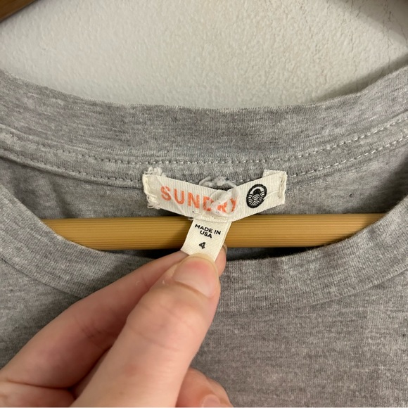 Sundry Grey Hello Embroidered Boy Tee - Picture 4 of 5